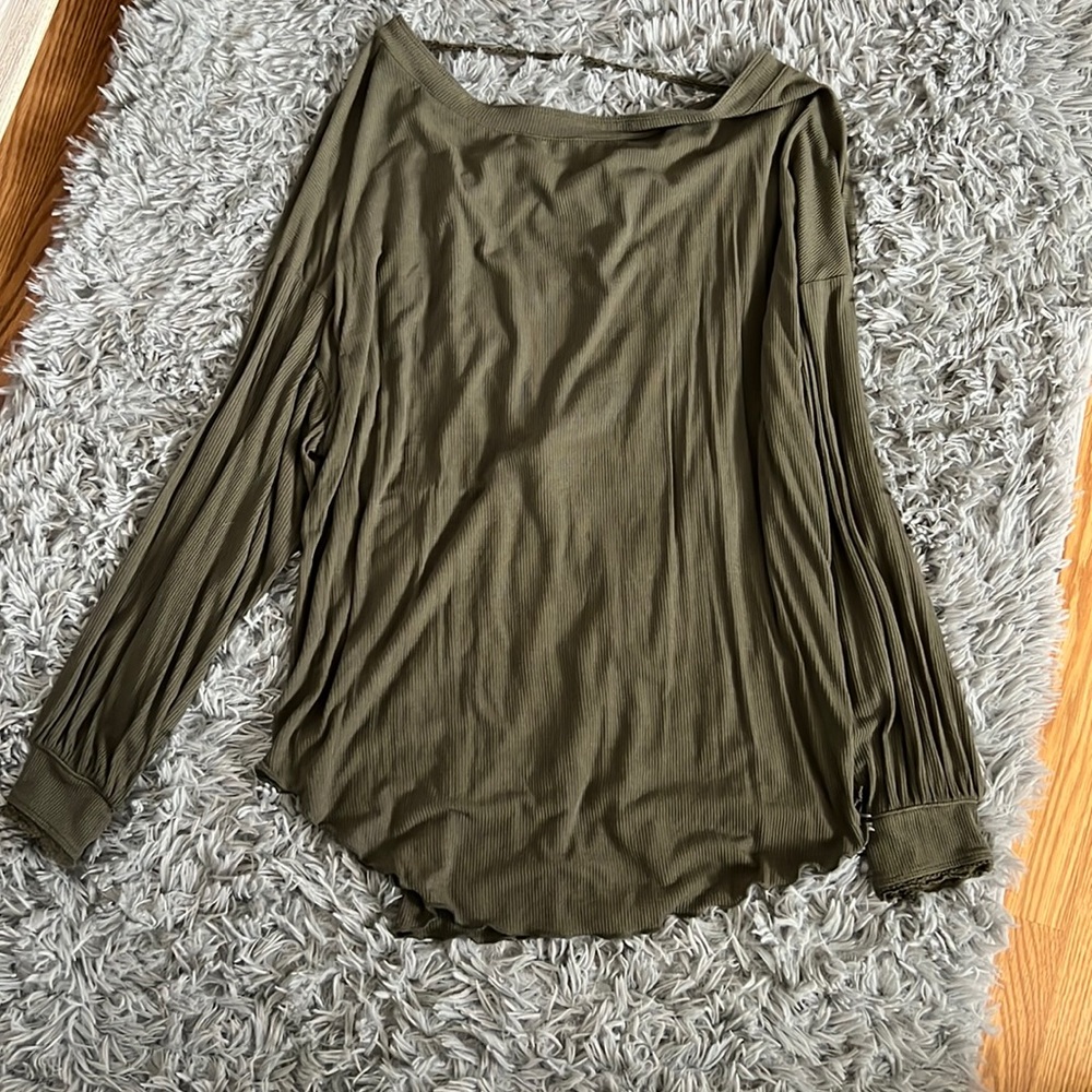 Open back free people long sleeve